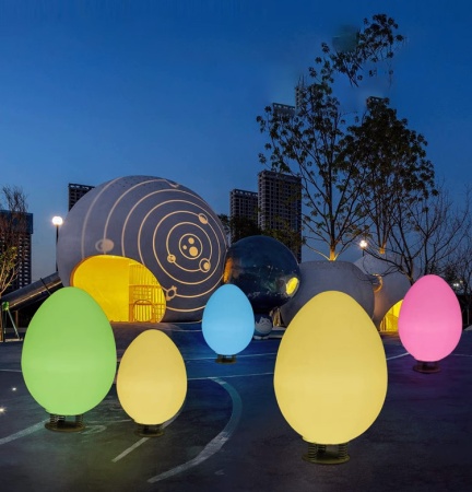 Светильник Яйцо 43х80 питание от 220, RGB Светильник Яйцо 43х80 питание от 220, RGB