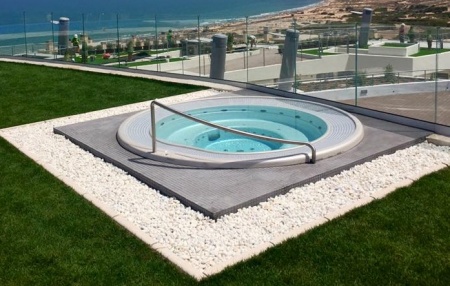 Переливной круглый спа бассейн USSPA Dino Переливной круглый спа бассейн USSPA Dino